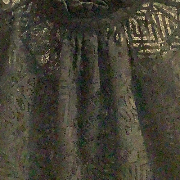 Ruffled sleeve sheer lace top with silky camisole from FRAME - Picture 4 of 16